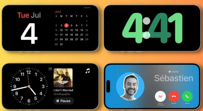 市北苹果手机维修分享iOS17横屏充电待机显示有什么好处 