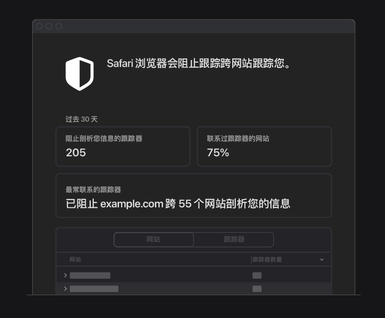 市北苹果手机维修分享如何在 Safari 浏览器中查看和打开隐私报告 